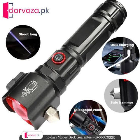Multi -Functional 1KM long rechargeable emergency